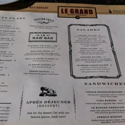 Le Grand Bistro Américain - Promising menu, disappointing restaurant!