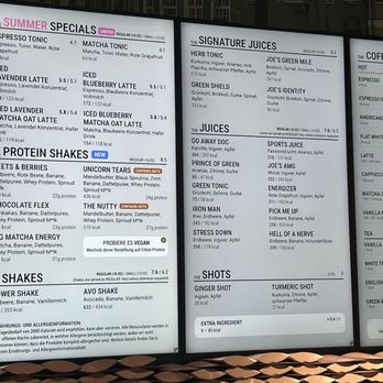 Joe & the Juice - Menu - Juice Bars & Smoothies Near Me - Hamburg, HH Joe & the Juice - Menu - Juice Bars & Smoothies Near Me - Hamburg, HH