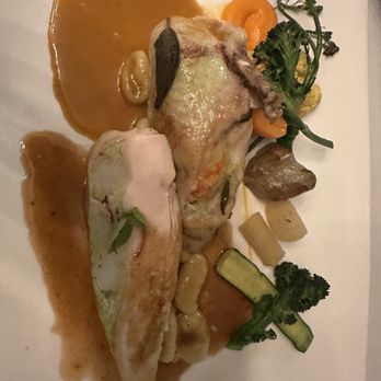 Lupo - Chicken Breast stuffed with lobster (5 stars). est 920 cal, P65g, C55g, F48g - Italian Near Me - Vancouver, British Columbia Lupo - Chicken Breast stuffed with lobster (5 stars). est 920 cal, P65g, C55g, F48g - Italian Near Me - Vancouver, British Columbia