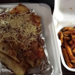 Chicken quesadilla w/ sweet potato fries