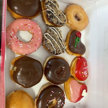 Krispy Kreme - Customized dozen donuts on Valentine's Day  loved - Donuts Near Me - Bakersfield, California