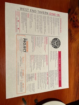 Menu photo 4 West End Tavern Boulder, CO Menu photo 4 West End Tavern Boulder, CO