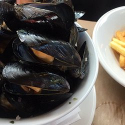 Restaurant U Campoloro - Moules a la Diana avec frites
