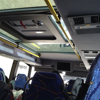 Megabus - Sky window, reading lights, safety belts are features available of this bus. TV monitors did not work (or turned on by Drivers) - Transportation Near Me