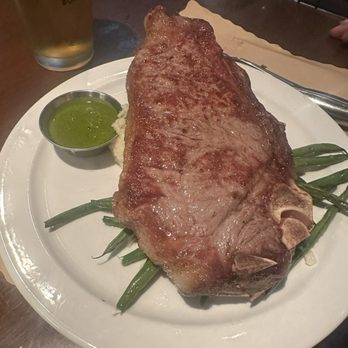 Bone and Broth - *14 oz Dry Aged Kansas City Strip Green Beans with Garlic and Shallots Garlic Herb Mashed Potatoes - Gastropubs Near Me - Asheville, North Carolina Bone and Broth - *14 oz Dry Aged Kansas City Strip Green Beans with Garlic and Shallots Garlic Herb Mashed Potatoes - Gastropubs Near Me - Asheville, North Carolina