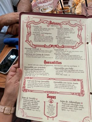 Menu photo 3 Pancho's Las Vegas, NV