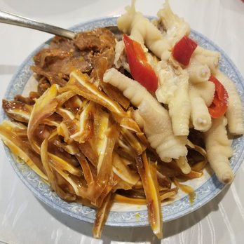Sichuan River - 3 cold dish. 9.95. pork ear, beef slices, chicken feet. - Szechuan Near Me - Austin, Texas