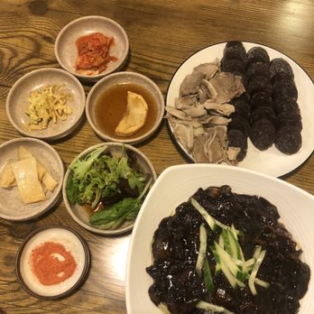 JCD Korean Restaurant - soondae combo (blood sausage and pork intestine - Korean Near Me - Beaverton, Oregon JCD Korean Restaurant - soondae combo (blood sausage and pork intestine - Korean Near Me - Beaverton, Oregon
