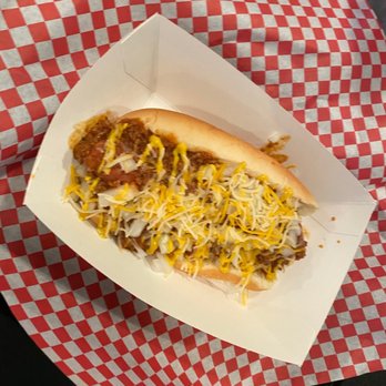 Shore Dogs Grill - a chili cheese hot dog - Hot Dogs Near Me - Panama City Beach, Florida Shore Dogs Grill - a chili cheese hot dog - Hot Dogs Near Me - Panama City Beach, Florida