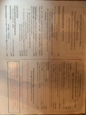 Menu photo 2 Lake Placid Inn Minocqua, WI