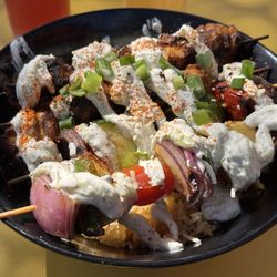 Foghorn Taproom - Grilled Chicken Skewer & Rice Bowl