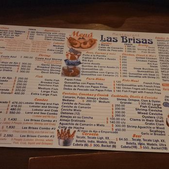 Las Brisas - menu - Seafood Near Me - Puerto Nuevo, BCN Las Brisas - menu - Seafood Near Me - Puerto Nuevo, BCN
