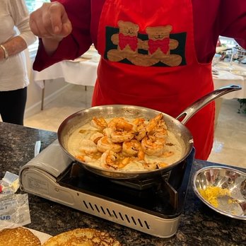 Artful Chefs - This Shrimp and Mornay Sauce filling was to die for! The recipes were included, too! - Personal Chefs Near Me