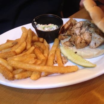 Boars Nest - Smoked chicken sandwich with fries - Sports Bars Near Me - Rogers, Arkansas
