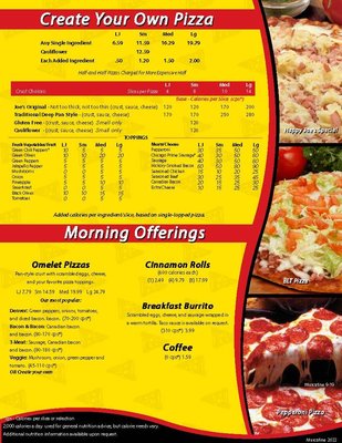 Menu photo 2 Happy Joe's Muscatine, IA