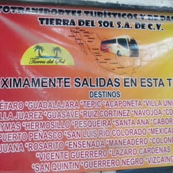 Autobuses Fletes y Pasajes - Algunas de las rutas