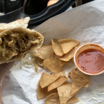 Ruby's Tortilleria - America... Do I even have to tell you how good this is? The salsa the homemade chips and this burrito are off the charts! - Mexican Near Me - Bernalillo, New Mexico