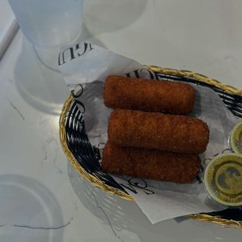 Sanguich - ham and cheese croquettes - Cuban Near Me - Miami, Florida Sanguich - ham and cheese croquettes - Cuban Near Me - Miami, Florida