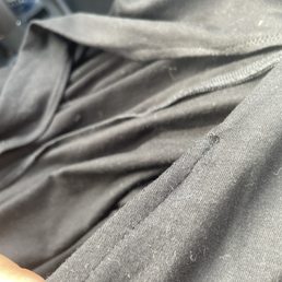 Uneven stitching Uneven stitching