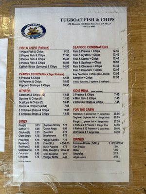 Menu photo 3 Tugboat Fish and Chips San Jose, CA Menu photo 3 Tugboat Fish and Chips San Jose, CA
