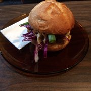 Photo of Forgotten Worlds - Collingwood Victoria, Australia. Vegetarian mock duck burger
