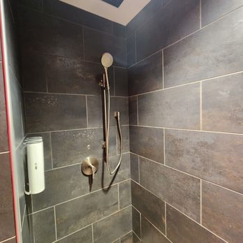Perspire Sauna Studio - Cannon Beach - Room 6 shower with the newly added dispensers - Saunas Near Me - Mesa, Arizona