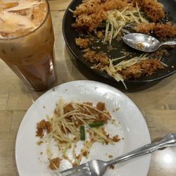Bua Siam - Som tam Papaya Salad with Crispy Catfish