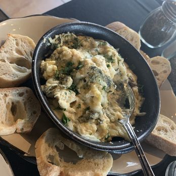 White Tomato - Artichoke dip with the warm fresh bread - Comfort Food Near Me - Draper, Utah