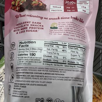 Costco - Dark chocolate snack with more protein and less sugar - Wholesale Stores Near Me - Pleasanton, California
