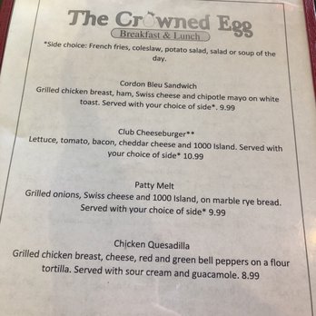 The Crowned Egg - The Breakfast & Lunch Menu - Breakfast & Brunch Near Me - Gilbert, Arizona The Crowned Egg - The Breakfast & Lunch Menu - Breakfast & Brunch Near Me - Gilbert, Arizona