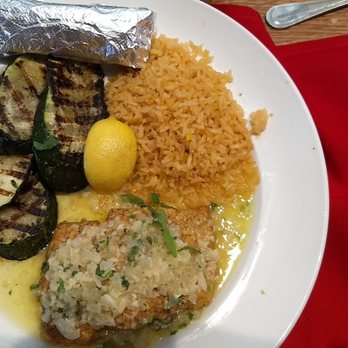 Barrio Queen - Sea bass, I thought the portions of everything in the plate was too small for the $24 price. Grilled eggplant was really good, tho. - Mexican Near Me - Tempe, Arizona Barrio Queen - Sea bass, I thought the portions of everything in the plate was too small for the $24 price. Grilled eggplant was really good, tho. - Mexican Near Me - Tempe, Arizona