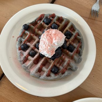 Itality - blue corn waffle - Vegan Near Me - Albuquerque, New Mexico