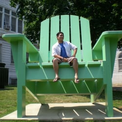 Giant Adirondack Chair - I feel like a king... that or a little kid...