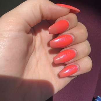 Popular Nails - Pink ombré sparkle acrylics done by Tami - Nail Salons Near Me - Carlsbad, California Popular Nails - Pink ombré sparkle acrylics done by Tami - Nail Salons Near Me - Carlsbad, California