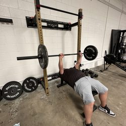 Rogue Fitness - Wall rack, bar, plates and some dumbbells for the office. Rower too.