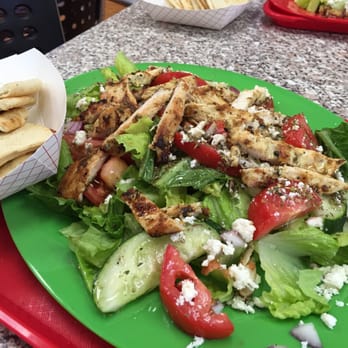 Gussy's Place - Greek salad platter (minus olives by request) - Greek Near Me - Durham, North Carolina Gussy's Place - Greek salad platter (minus olives by request) - Greek Near Me - Durham, North Carolina