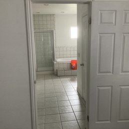 Before picture master bathroom look from Bedroom