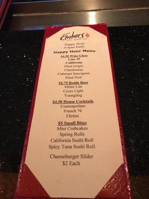 Menu photo 8 Embers Cincinnati, OH