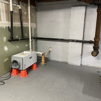 Prime Basement Solutions - Installed a dehumidifier as part of a damp basement repair. We also sealed the walls and floor with a 2 part epoxy - Home Inspectors Near Me - Russell, Massachusetts