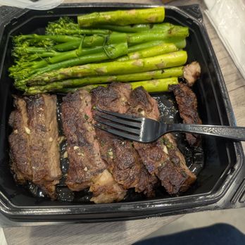 Primal Cuts - The ribeye steak. Suppose to be medium. That looks well done. - Steakhouses Near Me - Whittier, California Primal Cuts - The ribeye steak. Suppose to be medium. That looks well done. - Steakhouses Near Me - Whittier, California