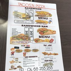 Tacos'N Pizza - Menù