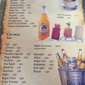 La Costa Del Sol - Menu pg7 - Mexican Near Me - Vallejo, California