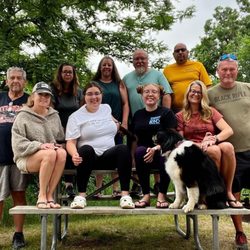 Chris'campground - Our group @ Chris' Campground, South Dakota.