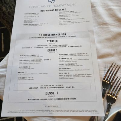 Menu photo 8 Chart House Daytona Beach, FL