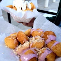 Art City Donuts - SLC UT - berry crumble and pumpkin spice donuts from art city donuts food truck