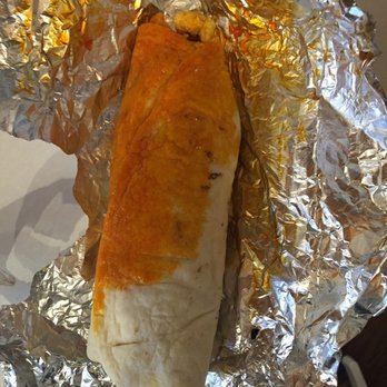 Gomez Burritos - Breakfast burrito with sausage.  It was so greasy I couldn't eat it. - Mexican Near Me - Denver, Colorado