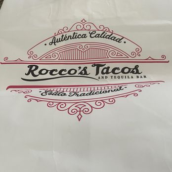 Rocco's Tacos & Tequila Bar - Carry out bag for your left overs. - Mexican Near Me - Orlando, Florida Rocco's Tacos & Tequila Bar - Carry out bag for your left overs. - Mexican Near Me - Orlando, Florida