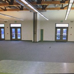 The event space that can be split into two rooms or one large one. The event space that can be split into two rooms or one large one.