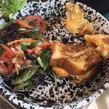 The River Coffeehouse - Grilled cheese on brioche with a side salad - Coffee & Tea Near Me - Winona Lake, Indiana The River Coffeehouse - Grilled cheese on brioche with a side salad - Coffee & Tea Near Me - Winona Lake, Indiana