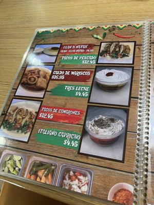 Menu photo 2 Taqueria Morelia Homestead, FL